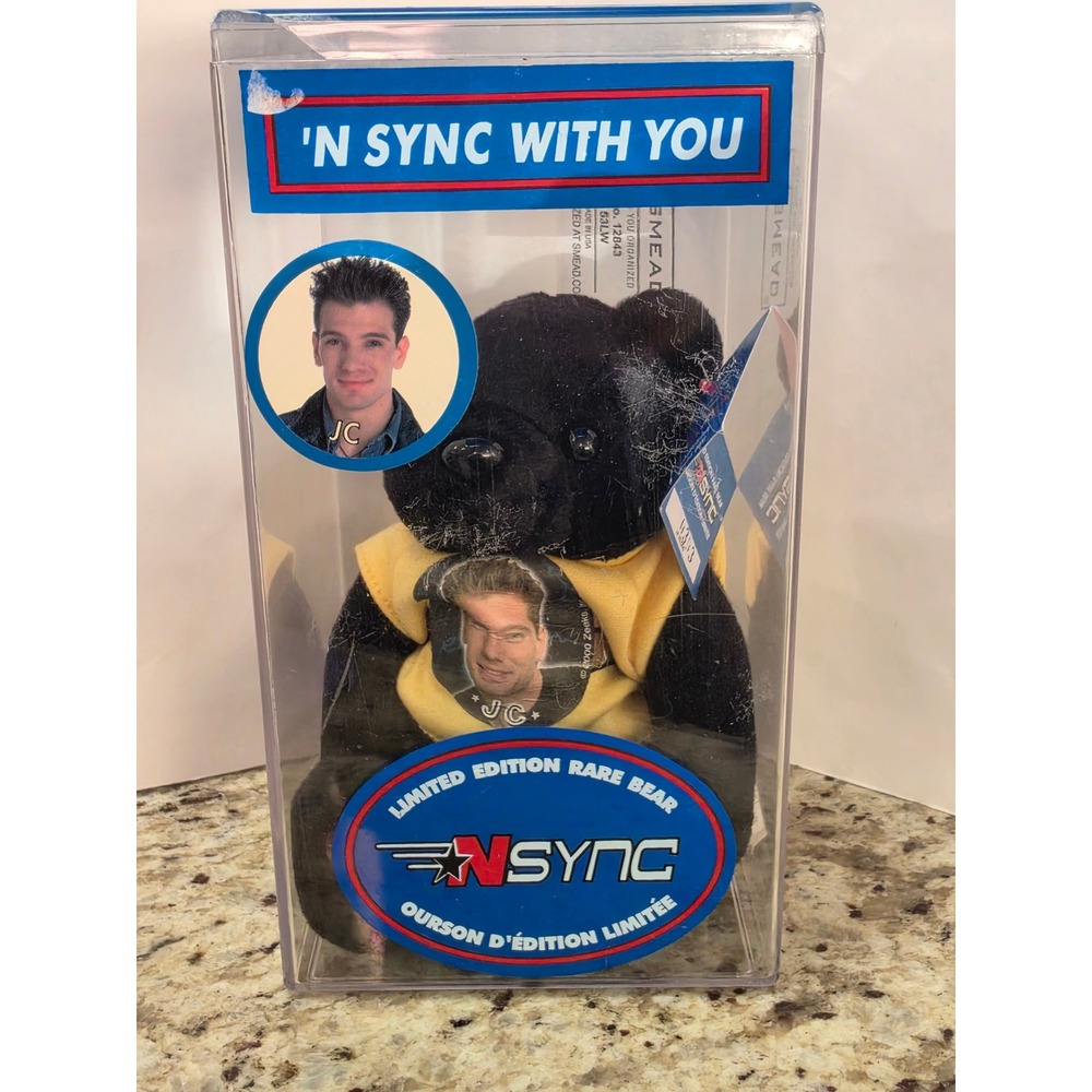 Vintage 2000 *NSYNC With You Limited Ed Rare Bear Lot Justin JC Joey Lance - Picture 9 of 16